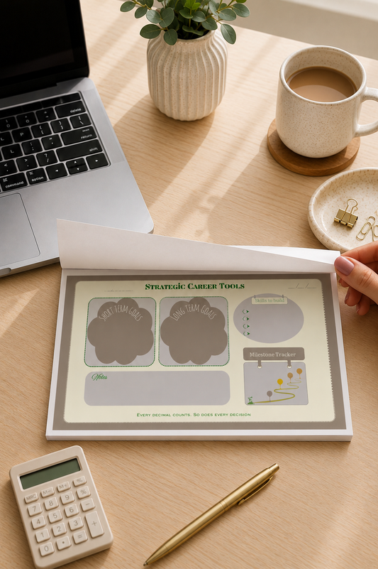 Compound Your Growth A5 Handmade Finance Planner Tear-Off Notepad