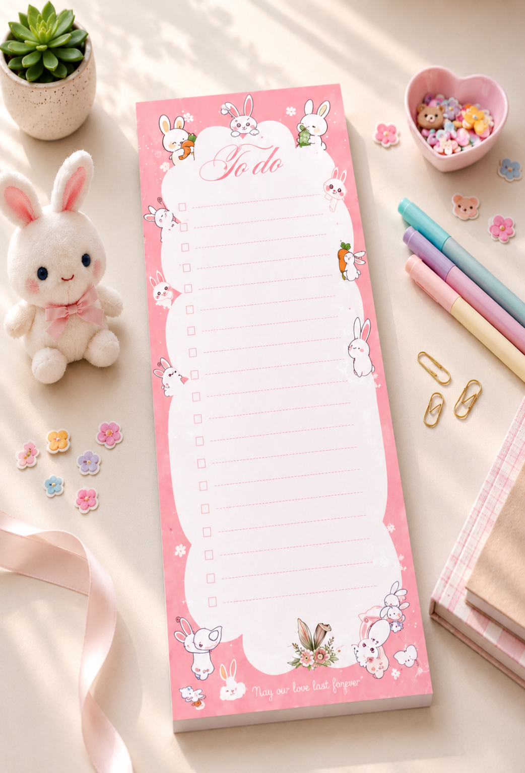 Cute Bunny Kawaii Notepad