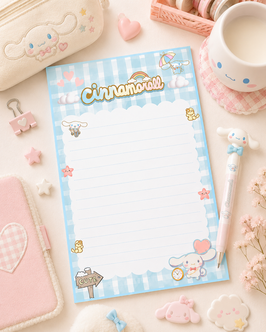 Cinnamoroll Cute Kawaii Notepad