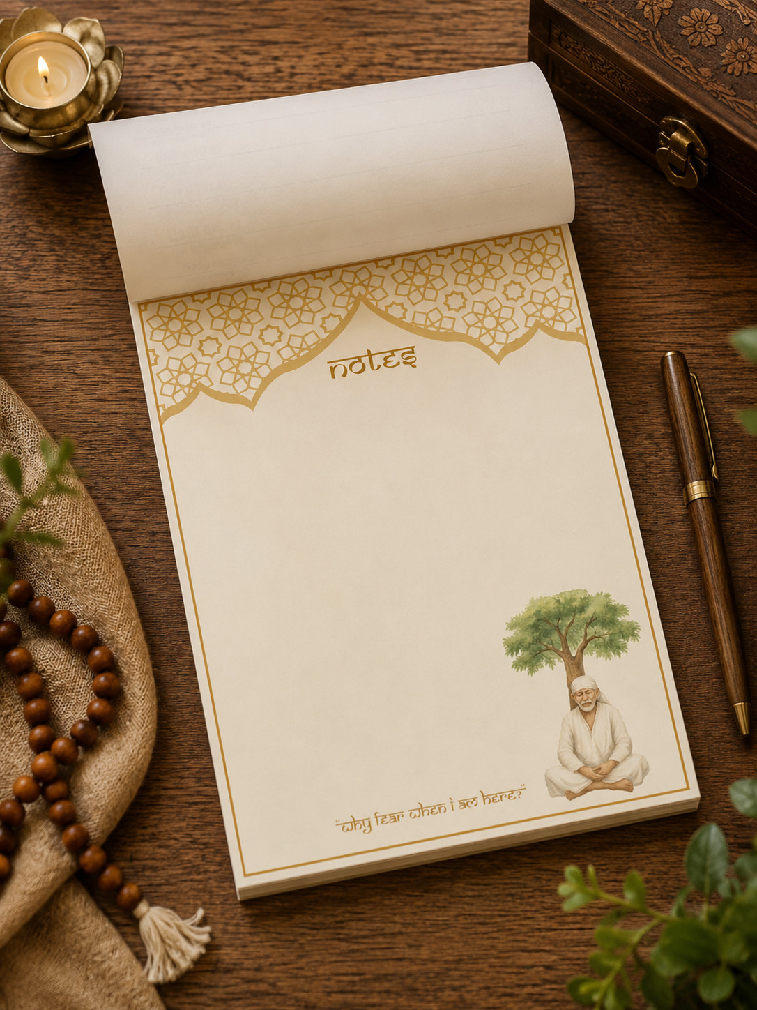 Sai Baba Spiritual Tear-Off Notepad