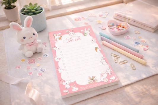 Cute Bunny Kawaii Notepad