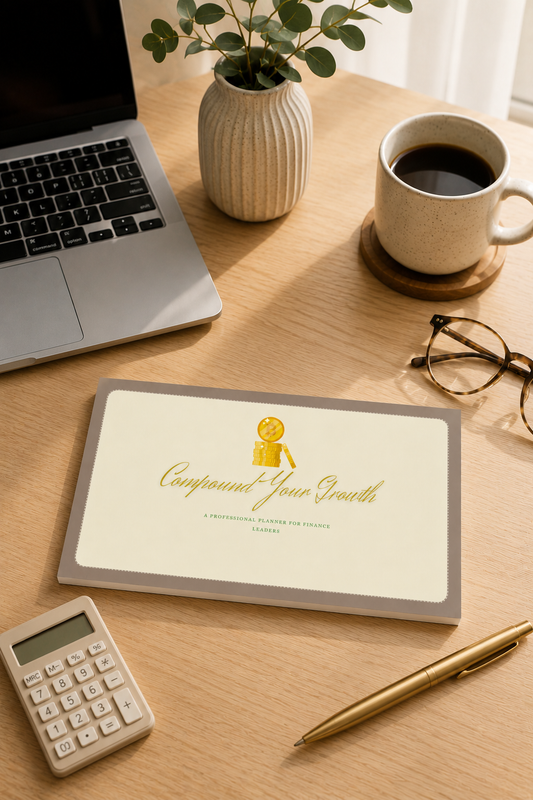 Compound Your Growth A5 Handmade Finance Planner Tear-Off Notepad