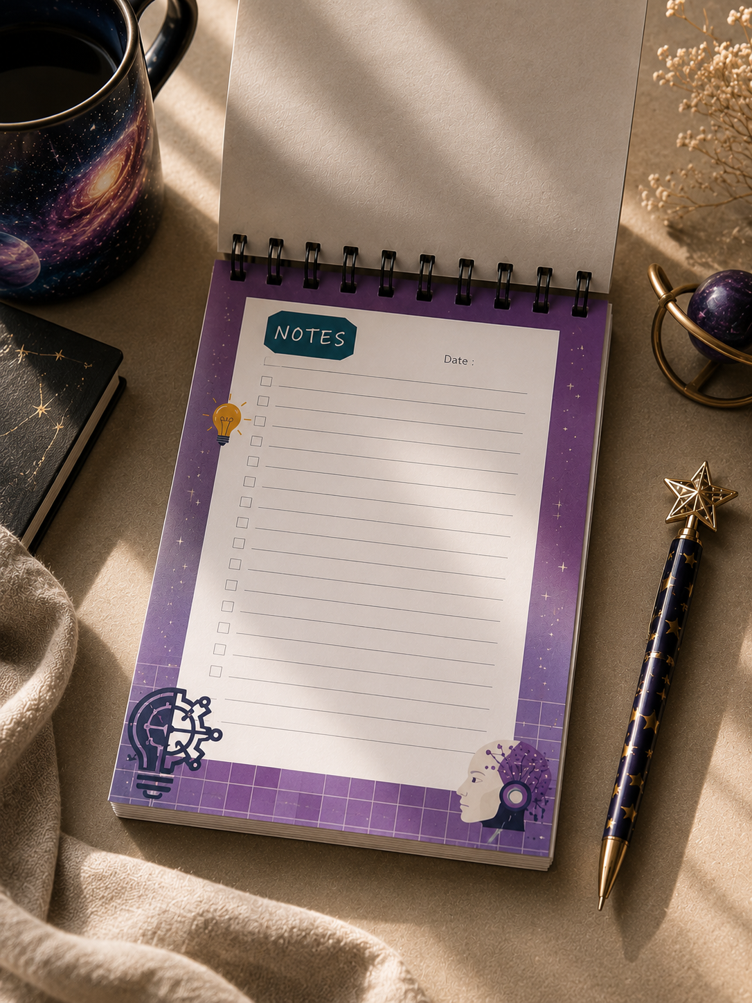 Space Spiral Notebook